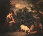 Girl with Pigs, Thomas Gainsborough